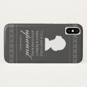 シャーロット保ブロンテ – 上向き – 黒 Case-Mate iPhoneケース (裏面(横))
