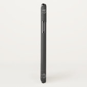 シャーロット保ブロンテ – 上向き – 黒 Case-Mate iPhoneケース (裏面/右)