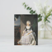 シャーロット女王、1789年～90年、ジョージ3世の妻 ポストカード (スタンド正面)