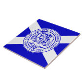 シャーロット市旗(ノースカロライナ州) タイル (側面)