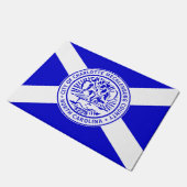 シャーロット市旗（ノースカロライナ州） ドアマット (アングル)