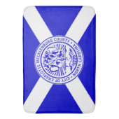 シャーロット市旗(ノースカロライナ州) バスマット (正面縦)