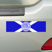 シャーロット市旗(ノースカロライナ州) バンパーステッカー (車上)