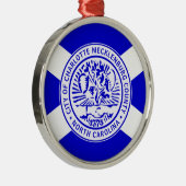 シャーロット市旗（ノースカロライナ州） メタルオーナメント (右)