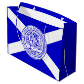 シャーロット市旗（ノースカロライナ州） ラージペーパーバッグ (裏面アングル)