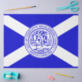 シャーロット市旗（ノースカロライナ州） 薄葉紙 (クラフト)