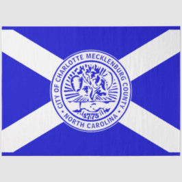 シャーロット市旗(ノースカロライナ州) 薄葉紙