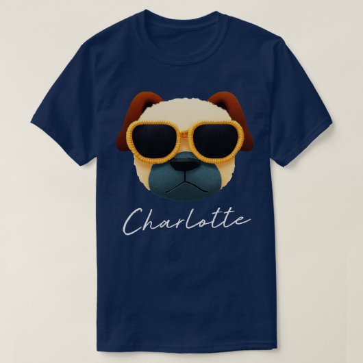 シャーロット犬 Tシャツ (デザイン正面)