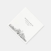 シャーロット結婚の紙カクテルナプキン スタンダードカクテルナプキン (角)