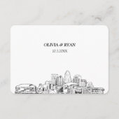 シャーロット結婚のRSVP伝統的の食事オプション エンクロージャーカード (裏面)