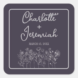 シャーロット | キュレート色 | ウェディング スクエアシール