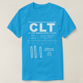 シャーロット・ダグラス国際空港 CLT Tシャツ