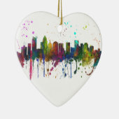 シャーロット、ノースカロライナのスカイライン セラミックオーナメント (右)