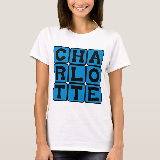 シャーロット ノースカロライナ州 アメリカ Tシャツ (正面)
