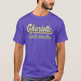 シャーロット ノースカロライナ州 レトロ ヴィンテージ 70年代 ラ Tシャツ