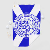 シャーロット（ノースカロライナ州）市旗ゴルフタオル ゴルフタオル (インサイチュ)