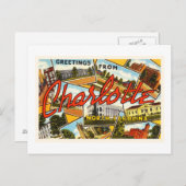 シャーロット・ノースカロライナNC旧ヴィンテージポストカード –  ポストカード (正面/裏面)