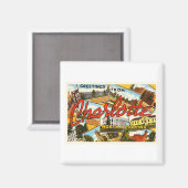 シャーロット・ノースカロライナNC旧ヴィンテージポストカード –  マグネット (正面/裏面)