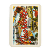 シャーロット・ノースカロライナNC旧ヴィンテージポストカード – マグネット (縦)