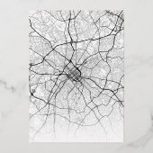 シャーロット・ラブロケーター |シティテーマ結婚の 箔招待状 (裏面)