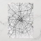 シャーロット・ラブロケーター |結婚式の日付の保存 箔招待状 (裏面)