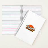 シャーロット レトロ サンセット オーダーメイド 名前 デザイン ノートブック (内側)