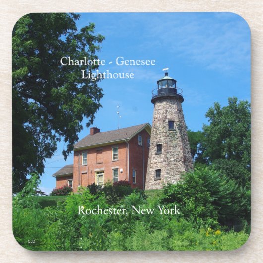 シャーロット – Gensee Light house 6プラスチックのコースター コースター (正面)