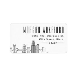 シャーロット、NCスタイル化スカイライン大ラベル ラベル