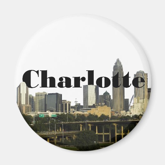 シャーロットNCスカイラインとシャーロットが空 マグネット (正面)