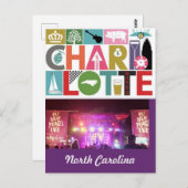 シャーロットNCノースカロライナポストカード ポストカード (正面/裏面)