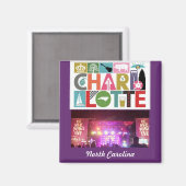 シャーロットNCノースカロライナ方磁石 マグネット (正面/裏面)