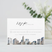 シャーロットNORTH CAROLINAスカイラインの目的地RSVP 招待状 (スタンド正面)