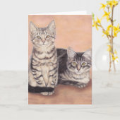 シャーロットYealey著納屋の子ネコの挨拶状 カード (黄色い花)