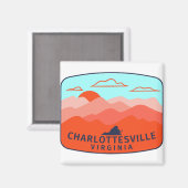シャーロテビルバージニアアウトドア マグネット (正面/裏面)