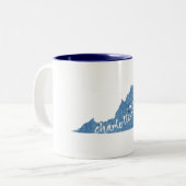 シャーロテビルバージニアウッドプラーク ツートーンマグカップ (正面左)