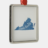 シャーロテビルバージニアウッドプラーク メタルオーナメント (右)