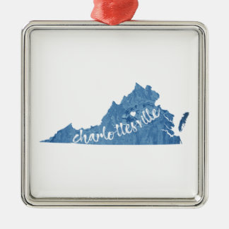 シャーロテビルバージニアウッドプラーク メタルオーナメント