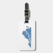 シャーロテビルバージニアウッドプラーク ラゲッジタグ (正面縦)