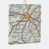 シャーロテビルVAヴィンテージの地図 セラミックオーナメント (右)