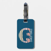 シャーロテヴィルバージニアレトロベア ラゲッジタグ (裏面縦)