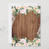 シャーロホース女性のカーボーイキンセアニラ15誕生日 招待状 (裏面)