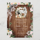 シャーロホース女性のカーボーイキンセアニラ15誕生日 招待状