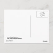 シャーロン・シャープによるかかしとカボチャのパッチ ポストカード (裏面)