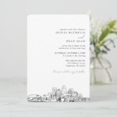 シャーロ結婚ットエレガントスカイライン招待状 招待状 (スタンド正面)