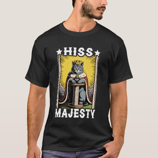 シャー陛下のミスティックキャットツリー 猫用爪とぎ Tシャツ (正面)