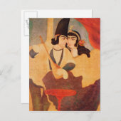 シャー・アッバス裁判所からの裁判所 ポストカード (正面/裏面)