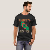 シャー・サバイバー・トロピカル・ハワイアン Tシャツ (正面フル)