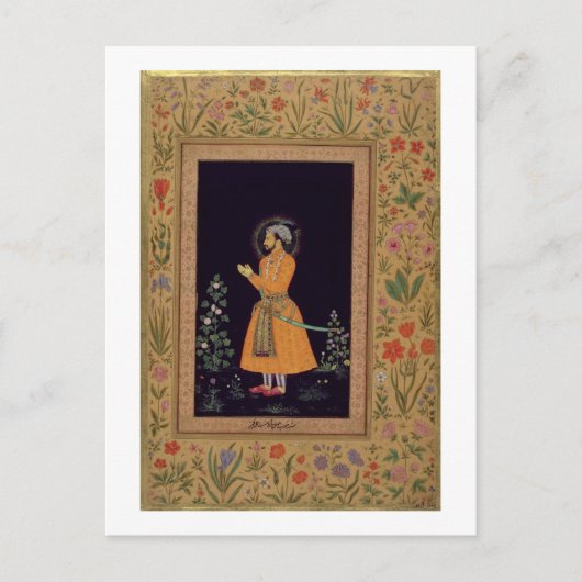 シャー・ジャハンポートレート(1592-1666)ムガル、c.1632 ポストカード (正面)