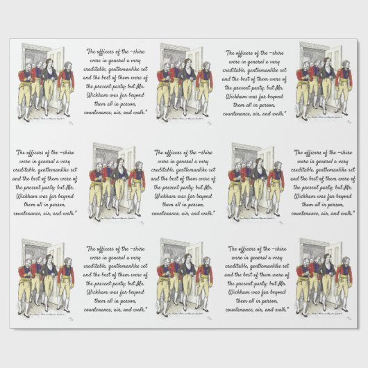 シャー·ミリシアの将校ジェーン·オーステン ラッピングペーパー (フラット)