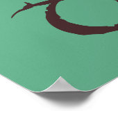 シャー™名無地の ポスター (角)